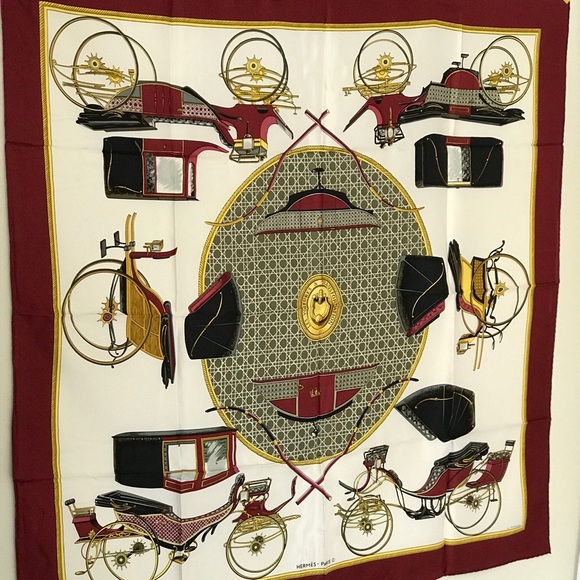 SOLD ⛄️ New Authentic Hermes 100% Silk Scarf - Picture 6 of 16